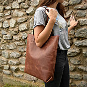 Copy of Women's brown leather bag SORA