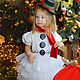 Костюм снеговика для девочки, Карнавальный костюм, Клин,  Фото №1