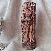 Perun, Slavic god, wooden statuette