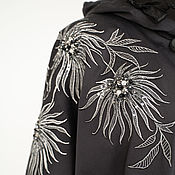 Одежда handmade. Livemaster - original item Parka oversize wht embroidery grey. Handmade.