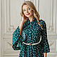 Dress 'Freckle' green. Dresses. Designer clothing Olesya Masyutina. Online shopping on My Livemaster.  Фото №2