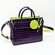 Сумка из натуральной кожи  Violet & Lime. Классическая сумка. AD's  design Sergy. Ярмарка Мастеров.  Фото №5