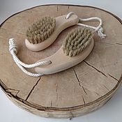 Для дома и интерьера handmade. Livemaster - original item Foot and hand brush with natural bristles (medium hardness).. Handmade.