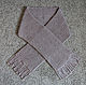 A wide scarf knitted from sheep wool, brown, Scarves, Nalchik,  Фото №1