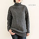 Sweater women's knit color: grey. Sweaters. CUTE-KNIT by Nata Onipchenko. My Livemaster. Фото №5