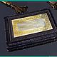 Business card holder men's leather z803, Business card holders, Chrysostom,  Фото №1