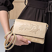 Сумки и аксессуары handmade. Livemaster - original item Crossbody bag: Handbag Purse Women`s Leather Beige Row Mod C53. Handmade.
