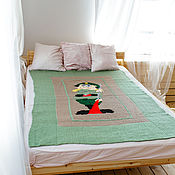 Сувениры и подарки handmade. Livemaster - original item Knitted plaid bedspread 