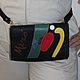 Order Leather fanny pack for women "Miro". Leather  Art  Phantasy. Livemaster. . Waist Bag Фото №3