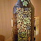 Короб для вина "Виноградная лоза". Оформление бутылок. Губаряш (gubaryash). Ярмарка Мастеров.  Фото №4
