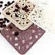 Punto servilletas de soporte. ' Galletas de cacahuete'. Swipe. Cross stitch and beads!. My Livemaster. Фото №13