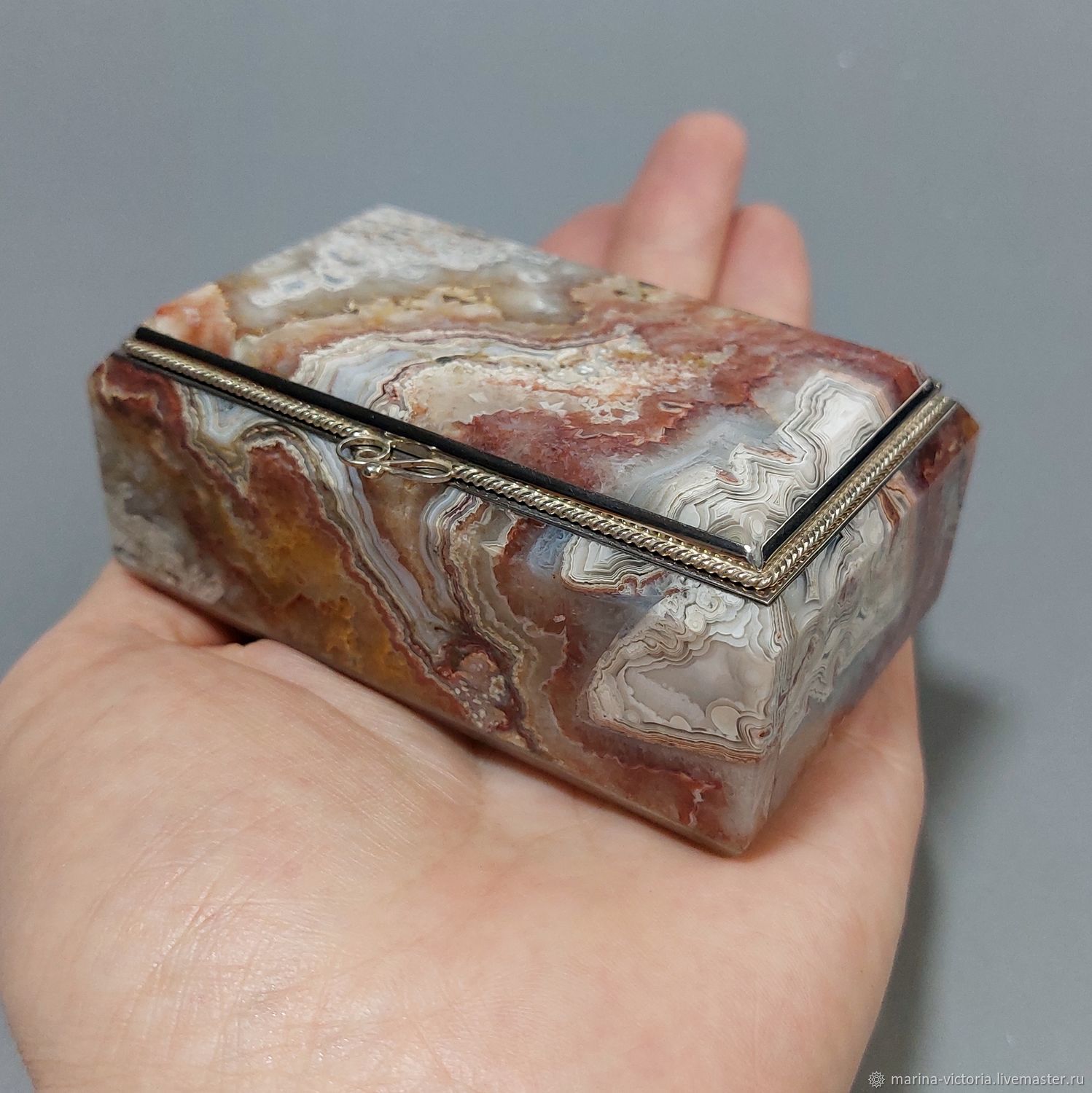Шкатулка из агата, шкатулка агат купить в интернет-магазине Ярмарка ...