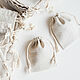 7h9cm. Set of 30pcs. Linen, beige, unpainted pouches. Gift pouch. Linenville. Online shopping on My Livemaster.  Фото №2
