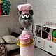 Котик с тортом. Игрушки. Мастерская Виктории. Ярмарка Мастеров.  Фото №6