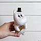 Moomintroll dad in a top hat toy made of wool. Felted Toy. handmade toys by Mari (handmademari). My Livemaster. Фото №5