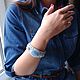 Bracelet "Jeans". Hard bracelet. ART-Lati. Online shopping on My Livemaster.  Фото №2