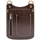 Leather bag 'Hyperion' (dark brown). Classic Bag. Russian leather Guild. My Livemaster. Фото №5
