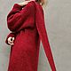 Real red in a dress with a long scarf Knitted dress. Dresses. svetlana-sayapina. My Livemaster. Фото №6