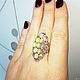 Ring the 'Belle Epoque' with fire opals. Rings. SELENA. Online shopping on My Livemaster.  Фото №2