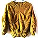 Mustard sweater Leaves. Sweaters. ItsMe. Online shopping on My Livemaster.  Фото №2