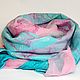 felted scarf mint pink, Scarves, Barnaul,  Фото №1