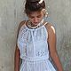 A sundress made of cotton sewing and lace in the style of boho Odette-Odile. Sundresses. PolMary. My Livemaster. Фото №4