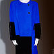 Order Blue coat with mink fur 'Fantasy'. Lana Kmekich (lanakmekich). Livemaster. . Coats Фото №3