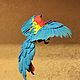 Order Miniature ' Macaw'. Felted toys - WoolenTone. Livemaster. . Miniature figurines Фото №3