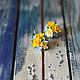  весенние цветы, Серьги классические, Владивосток,  Фото №1
