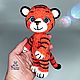 Tiger Cub Lo knitted toy tiger symbol of the year as a gift, Stuffed Toys, Volokolamsk,  Фото №1