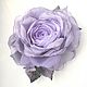 Brooch flower fabric chiffon rose ' Spring - I lilac', Brooches, Vidnoye,  Фото №1