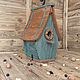 Скворечник для птиц с боковой дверкой на крючке. Кормушки для птиц. Кормушки и Скворечники 'АМАДИН'. Ярмарка Мастеров.  Фото №4