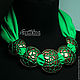 Necklace green green (133) designer jewelry. Necklace. Svetlana Parenkova (parenkova). My Livemaster. Фото №4