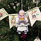 Ватная игрушка Катюша с блинами. Коллекция Масленица. Елочные игрушки. Ватные игрушки Ольги Лад. Ярмарка Мастеров.  Фото №4