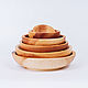 Набор деревянных тарелок из дерева сибирский кедр 6 штук TN18. Утварь. ART OF SIBERIA. Интернет-магазин Ярмарка Мастеров.  Фото №2
