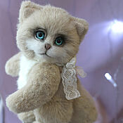 Куклы и игрушки handmade. Livemaster - original item Soft toy Teddy Cat made of fur movable. Handmade.