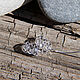 Pendientes de diamantes de imitación de plata de ley 925. Earrings. The inspiration of nature in stones. Ярмарка Мастеров.  Фото №6