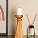 Order Ash candlestick in natural color, 18 cm. Foxwoodrus. Livemaster. . Candlesticks Фото №3