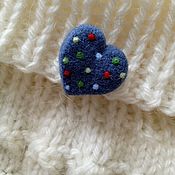 Украшения handmade. Livemaster - original item Brooch-pin: Miniature Heart brooch. Handmade.