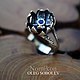 Lotus ring with sapphire, Rings, St. Petersburg,  Фото №1