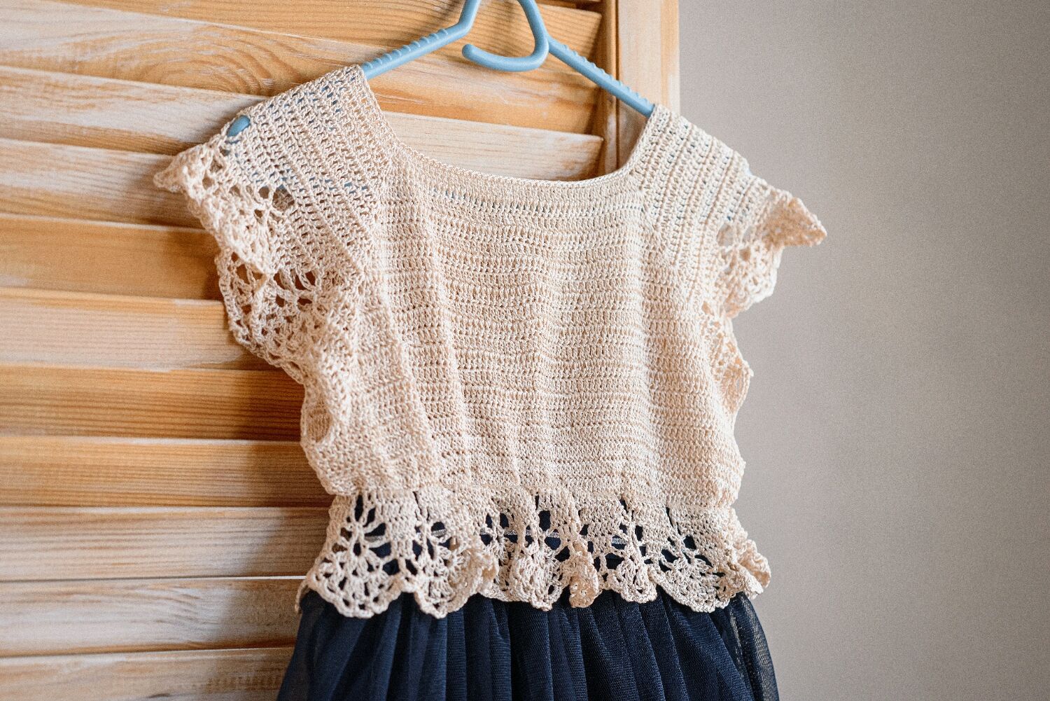 Платье комбинированное (вязание+ткань)