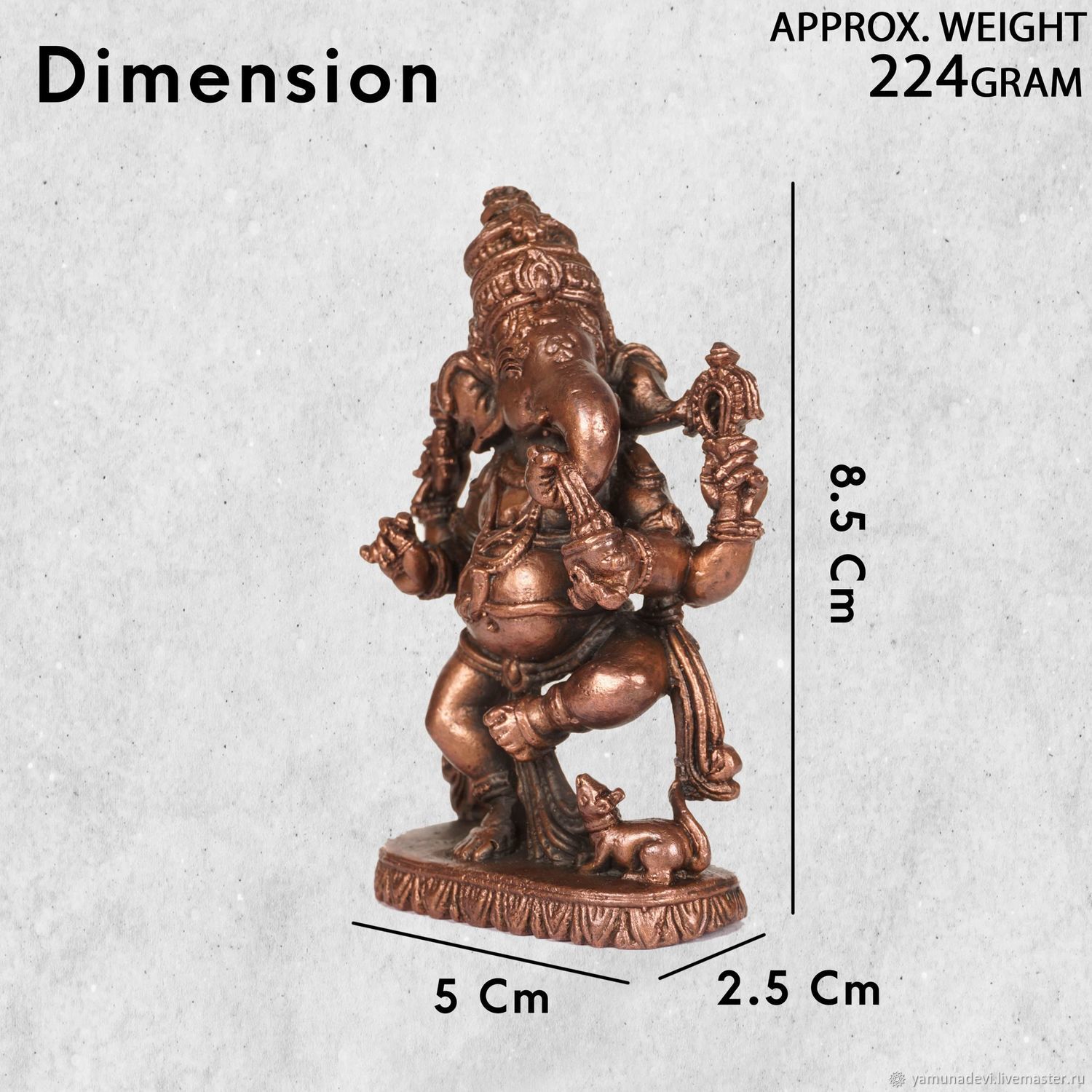 ТАНЦУЮЩИЙ ГАНЕША Статуэтка, медь, 8,5 см купить в интернет-магазине Ярмарка  Мастеров по цене 5500 ₽ – T76X4RU | Статуэтка фэншуй, Краснознаменск - ...