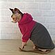 Clothing for cats 'Fleece Jacket with hood - Grey fuchsia', Pet clothes, Biisk,  Фото №1