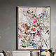 Boho-large painting with flowers on canvas, Pictures, Moscow,  Фото №1