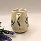 Order Ceramic milk jug Flowering lavender decoupage. Вязаные сумки, косынки (Olly). Livemaster. . Utensils Фото №3
