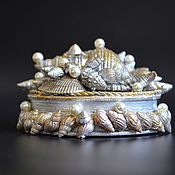 Для дома и интерьера handmade. Livemaster - original item A small box with shells for small things. Handmade.