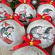 Christmas balls Funny hedgehogs. Christmas decorations. nikazvereva. Online shopping on My Livemaster.  Фото №2
