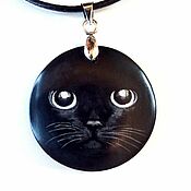 Украшения handmade. Livemaster - original item Pendant: Cat. Handmade.