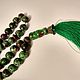Muslim prayer beads from Ruby zoisite (anyolite), Rosary, Moscow,  Фото №1
