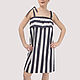 Transfrmer dress skirt in striped cotton. Skirts. Yana Levashova Fashion. My Livemaster. Фото №5